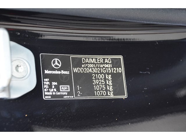 Personenwagn mercedes coupe c220 cdi, chassisnummer wdd2043021g151210, bouwjaar 27-05-2013 (1 sleutel, geen boorddocumenten) - afbeelding 22 van  38