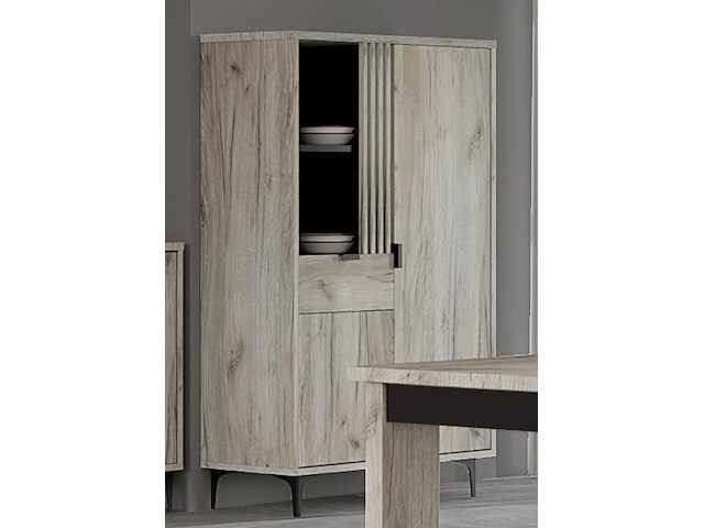 Peru vitrinekast 100 cm - afbeelding 1 van  2