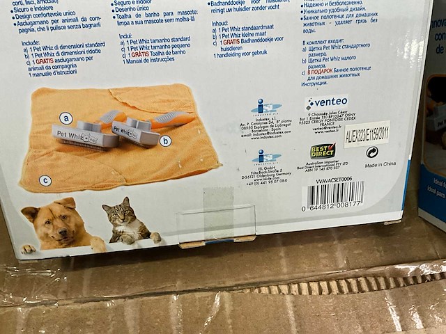 Pet whiz zelf reinigende borstel voor katten en honden (48x) - afbeelding 4 van  5