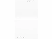 Peter downsbrough (1940-2024), 'not', a pair of lithographs 68 x 68 cm. (26.76 x 26.76 in.), frame: 70 x 70 cm. (27.55 x 27.55 in.)