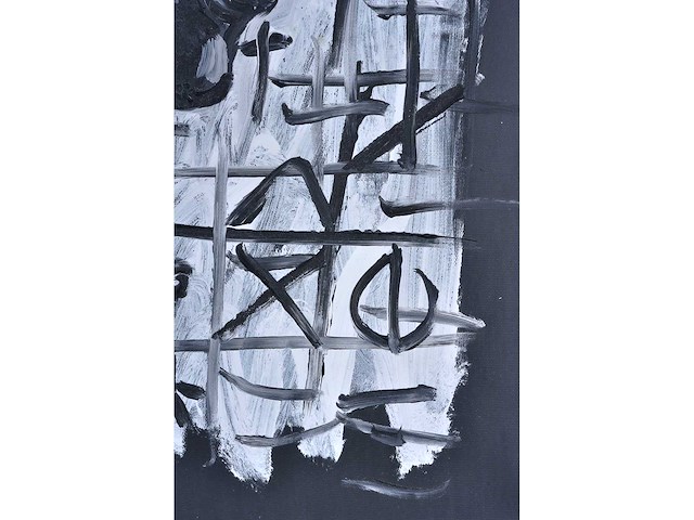 Peter klashorst - portret vii - acryl op zeildoek - 90x80 cm - 2007 - afbeelding 1 van  1