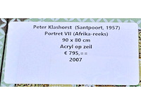 Peter klashorst - portret vii - acryl op zeildoek - 90x80 cm - 2007 - afbeelding 2 van  10