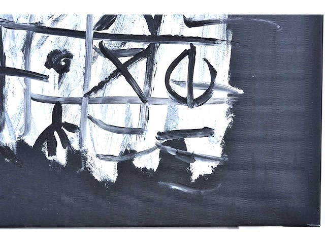 Peter klashorst - portret vii - acryl op zeildoek - 90x80 cm - 2007 - afbeelding 4 van  10