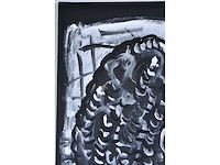 Peter klashorst - portret vii - acryl op zeildoek - 90x80 cm - 2007 - afbeelding 6 van  10