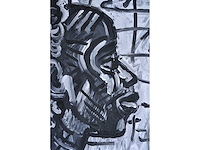 Peter klashorst - portret vii - acryl op zeildoek - 90x80 cm - 2007 - afbeelding 7 van  10