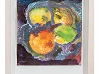 Peter rogiers (1967), 'd'après cézanne', 1998, acrylic and watercolour on paper 27.5 x 26 cm. (10.83 x 10.24 in.), frame: 48.5 x 36.5 cm. (19.08 x 14.36 in.) - afbeelding 2 van  3