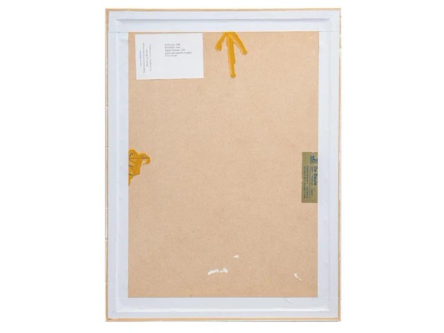 Peter rogiers (1967), 'd'après cézanne', 1998, acrylic and watercolour on paper 27.5 x 26 cm. (10.83 x 10.24 in.), frame: 48.5 x 36.5 cm. (19.08 x 14.36 in.) - afbeelding 3 van  3