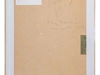 Peter rogiers (1967), 'the bricks', 1998, mixed media collage 40 x 32 cm. (15 3/4 x 12.59 in.), frame: 48.5 x 36.5 cm. (19.08 x 14.36 in.) - afbeelding 3 van  4