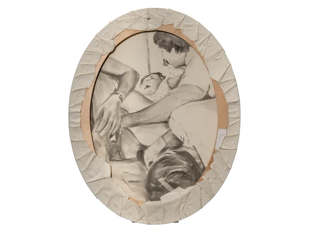 Peter scott (xx-xxi), 'four births', a series of four oval canvases, 1984, painted on the verso 71 x 56 cm. (27.94 x 22.05 in.) - afbeelding 2 van  9