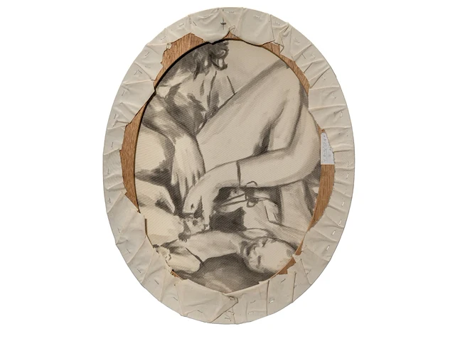 Peter scott (xx-xxi), 'four births', a series of four oval canvases, 1984, painted on the verso 71 x 56 cm. (27.94 x 22.05 in.) - afbeelding 4 van  9