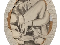 Peter scott (xx-xxi), 'four births', a series of four oval canvases, 1984, painted on the verso 71 x 56 cm. (27.94 x 22.05 in.) - afbeelding 4 van  9