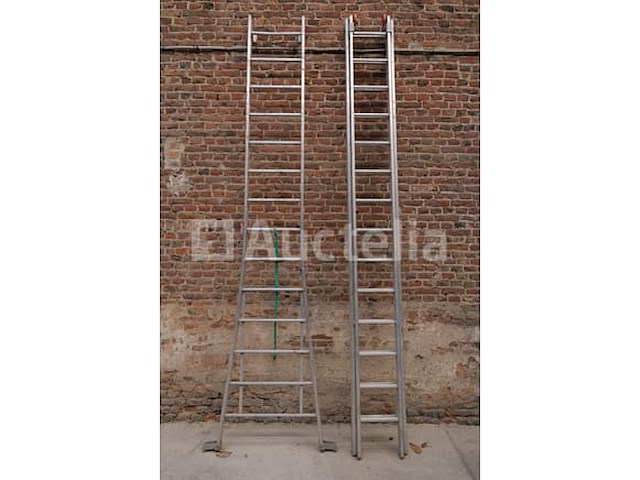 Petry 3x14 aluminium drievoudige ladder - afbeelding 1 van  7