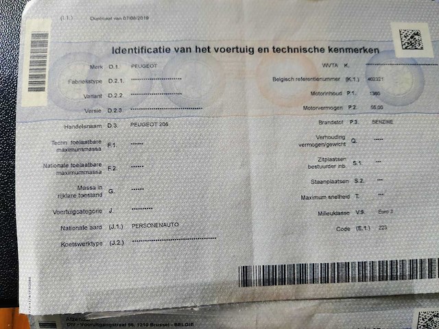 Peugeot - 206 - car - 2001 - afbeelding 8 van  9