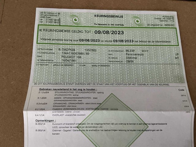 Peugeot 104gr oldtimer - afbeelding 32 van  38