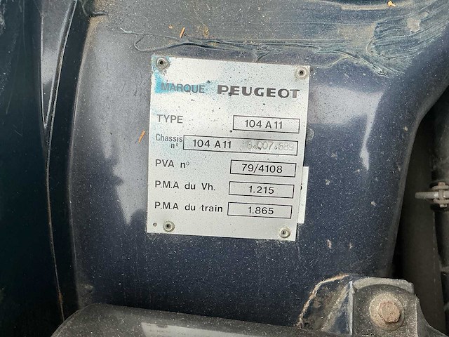 Peugeot 104gr oldtimer - afbeelding 14 van  38