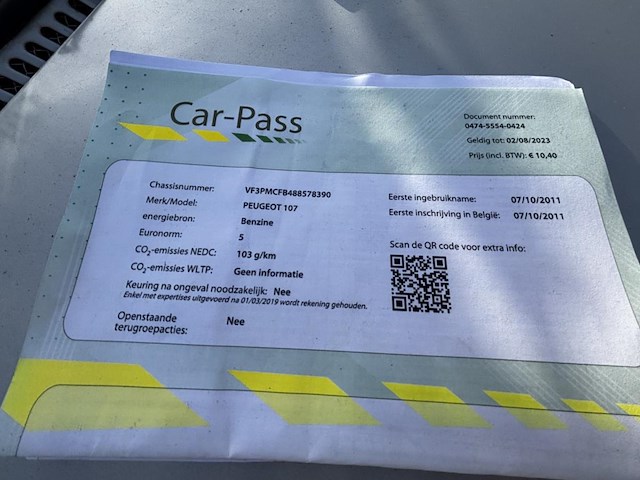 Peugeot 107 - afbeelding 13 van  20