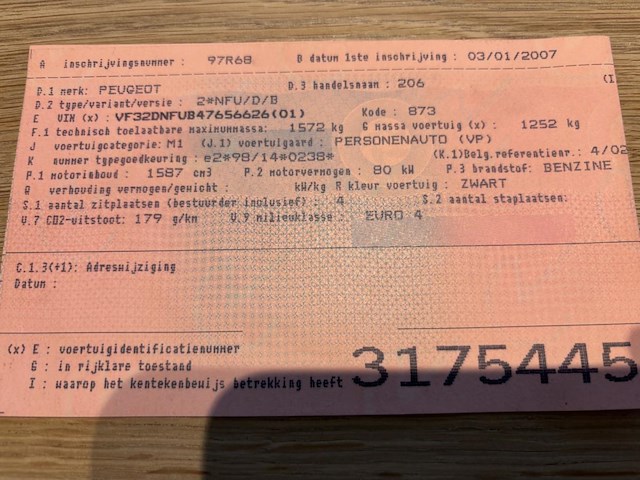 Peugeot 206cc, 2007 - afbeelding 22 van  32