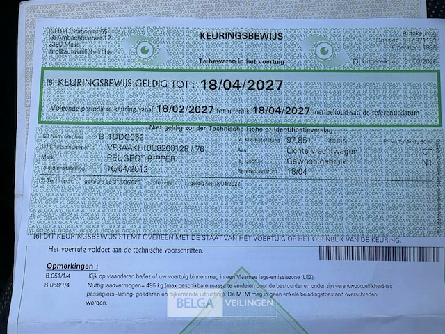Peugeot bipper lichte vrachtwagen - afbeelding 8 van  24
