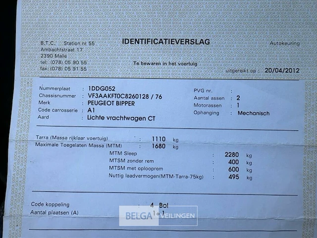 Peugeot bipper lichte vrachtwagen - afbeelding 9 van  24