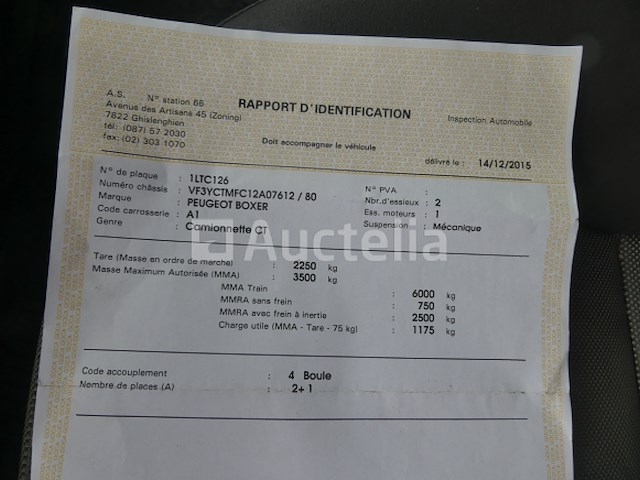 Peugeot boxer bus (2005-115,273 km)(vin: vf3yctmfc12a07612) - afbeelding 26 van  34