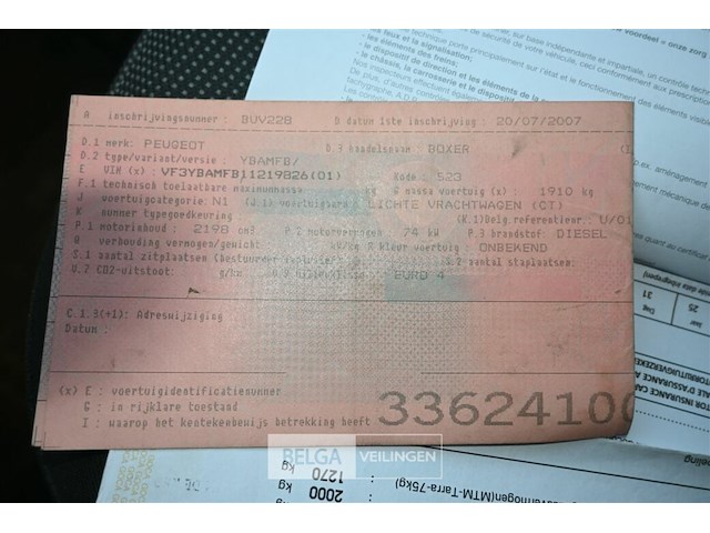 Peugeot boxer lichte vrachtwagen - afbeelding 12 van  16