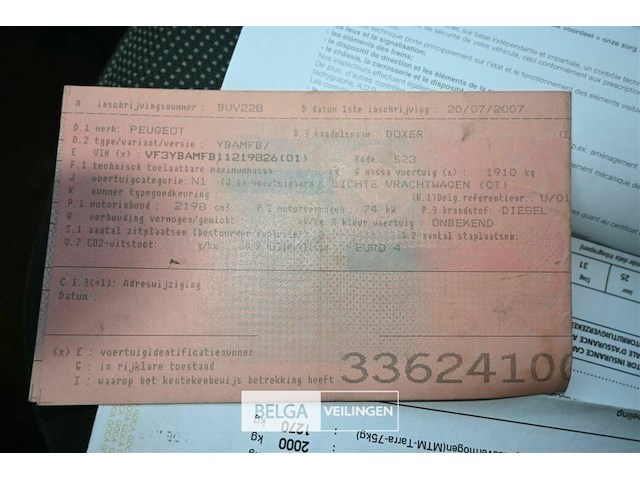 Peugeot boxer lichte vrachtwagen - afbeelding 8 van  19