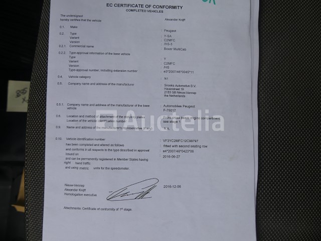 Peugeot boxer multicab bestelwagen (2016-150,527 km)(vin: vf3yc2mfc12c99797) - afbeelding 25 van  35