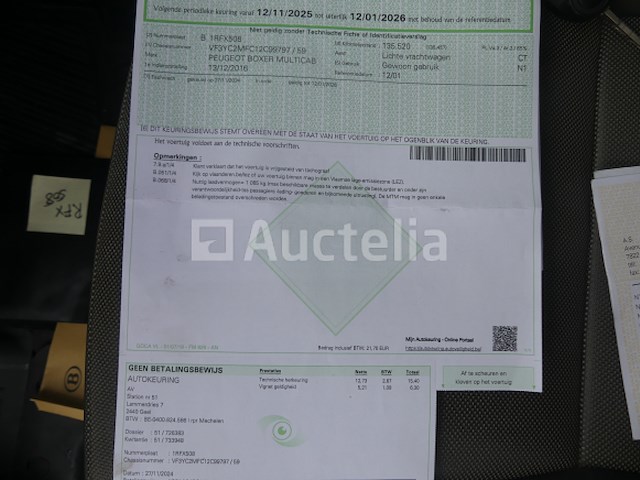Peugeot boxer multicab bestelwagen (2016-150,527 km)(vin: vf3yc2mfc12c99797) - afbeelding 26 van  35