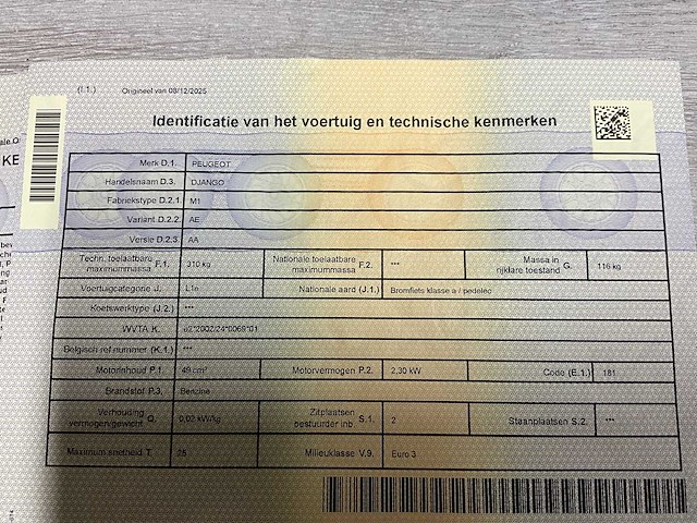 Peugeot django 49cc a-klasse - retrolook - topstaat - afbeelding 17 van  24