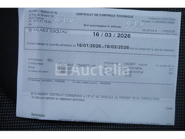 Peugeot expert bestelwagen (2010-141,755 km) - afbeelding 43 van  53