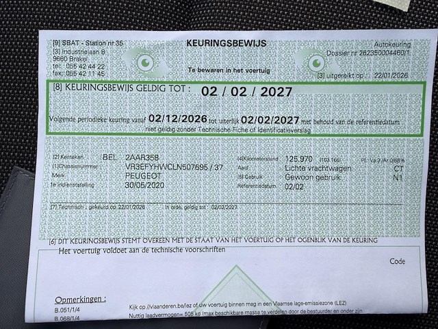 Peugeot partner, 2020 - afbeelding 10 van  20