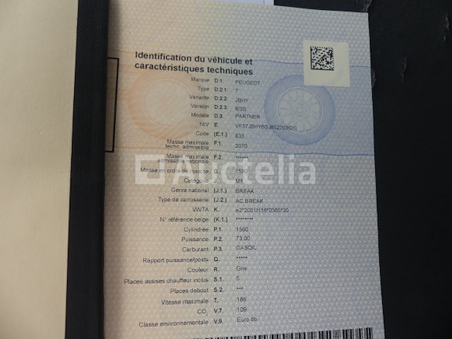 Peugeot partner stationwagen (2016-113,460 km) - afbeelding 21 van  25