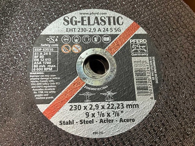 Pferd sg-elastic eht 230 slijpschijven (17x) - afbeelding 3 van  4