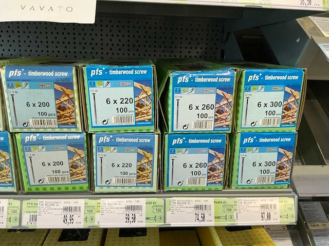 Pgb-fasteners partij houtschroeven - afbeelding 8 van  12