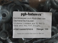 Pgbfast afdekdop houtdraadbout ø7/r7031/100 - afbeelding 2 van  2