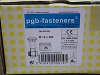 Pgbfast houtbout 4.8 din 603/555 m12x220 zn/25 - afbeelding 1 van  2