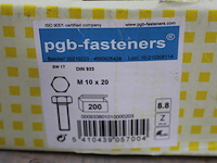 Pgbfast zeskanttapbout 8.8 din 933 m 10x20 zn/200 - afbeelding 1 van  2