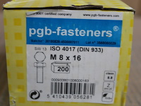 Pgbfast zeskanttapbout 8.8 din 933 m 8x16 zn/200 - afbeelding 1 van  2