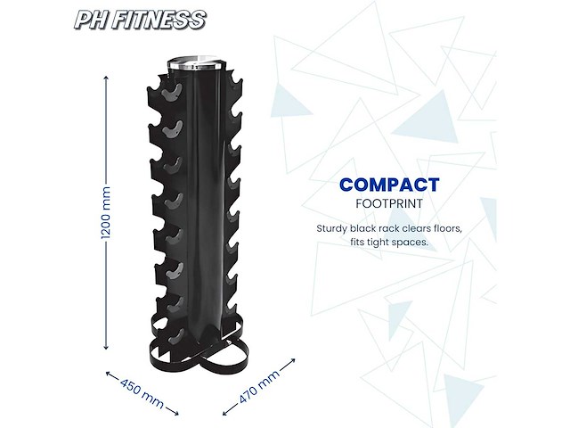 Ph - verticale dumbelltoren 1-10kg - nieuw - dumbbells and weights - afbeelding 2 van  5