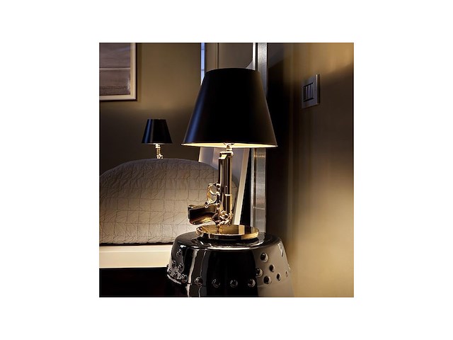 Philippe starck - tafellamp - "gun bedside lamp"- flos - italië - afbeelding 5 van  6