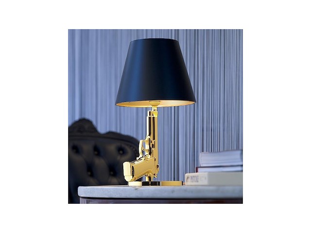 Philippe starck - tafellamp - "gun bedside lamp"- flos - italië - afbeelding 6 van  6