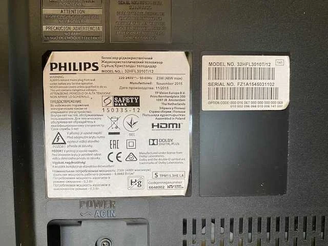 Philips - 32hfl3010t/12 - television - afbeelding 3 van  3