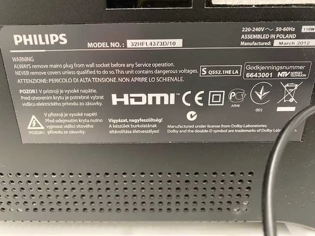 Philips - 32hfl4373d/10 - television (2x) - afbeelding 5 van  6