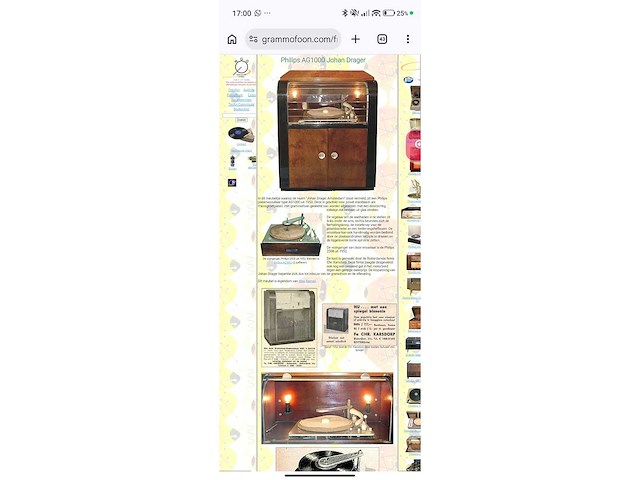 Philips - ag 1000 - johan drager - vintage platenspeler - afbeelding 8 van  10