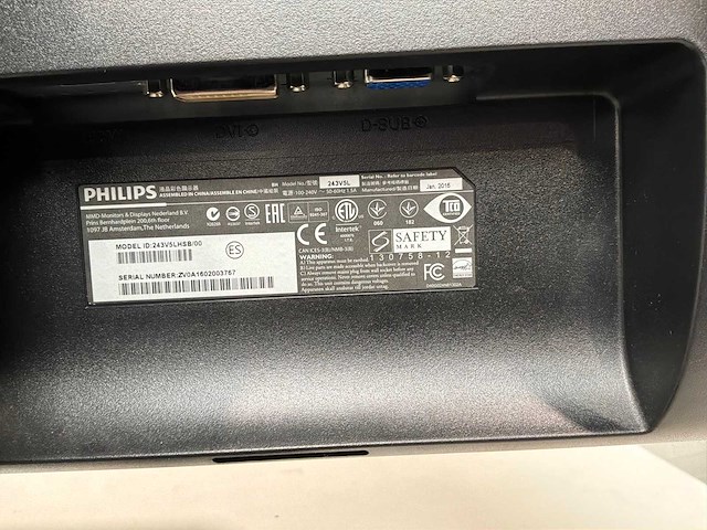 Philips 243v monitor (4x) - afbeelding 3 van  6