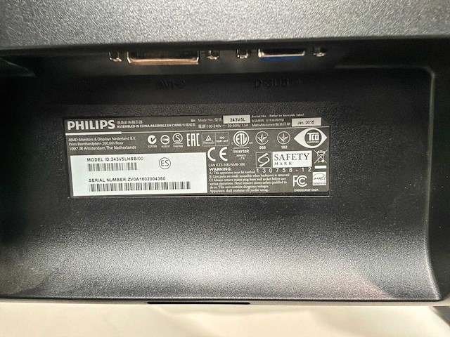 Philips 243v monitor (4x) - afbeelding 4 van  6