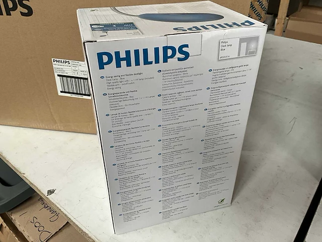 Philips bureaulamp flexibel blauw (8x) - afbeelding 3 van  5