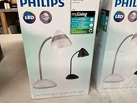 Philips cap led bureaulamp zwart (2x) - afbeelding 2 van  5