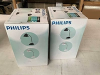 Philips cap led bureaulamp zwart (2x) - afbeelding 3 van  5
