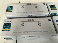 Philips decagon mat chrome led plafondlamp (4x) - afbeelding 2 van  5